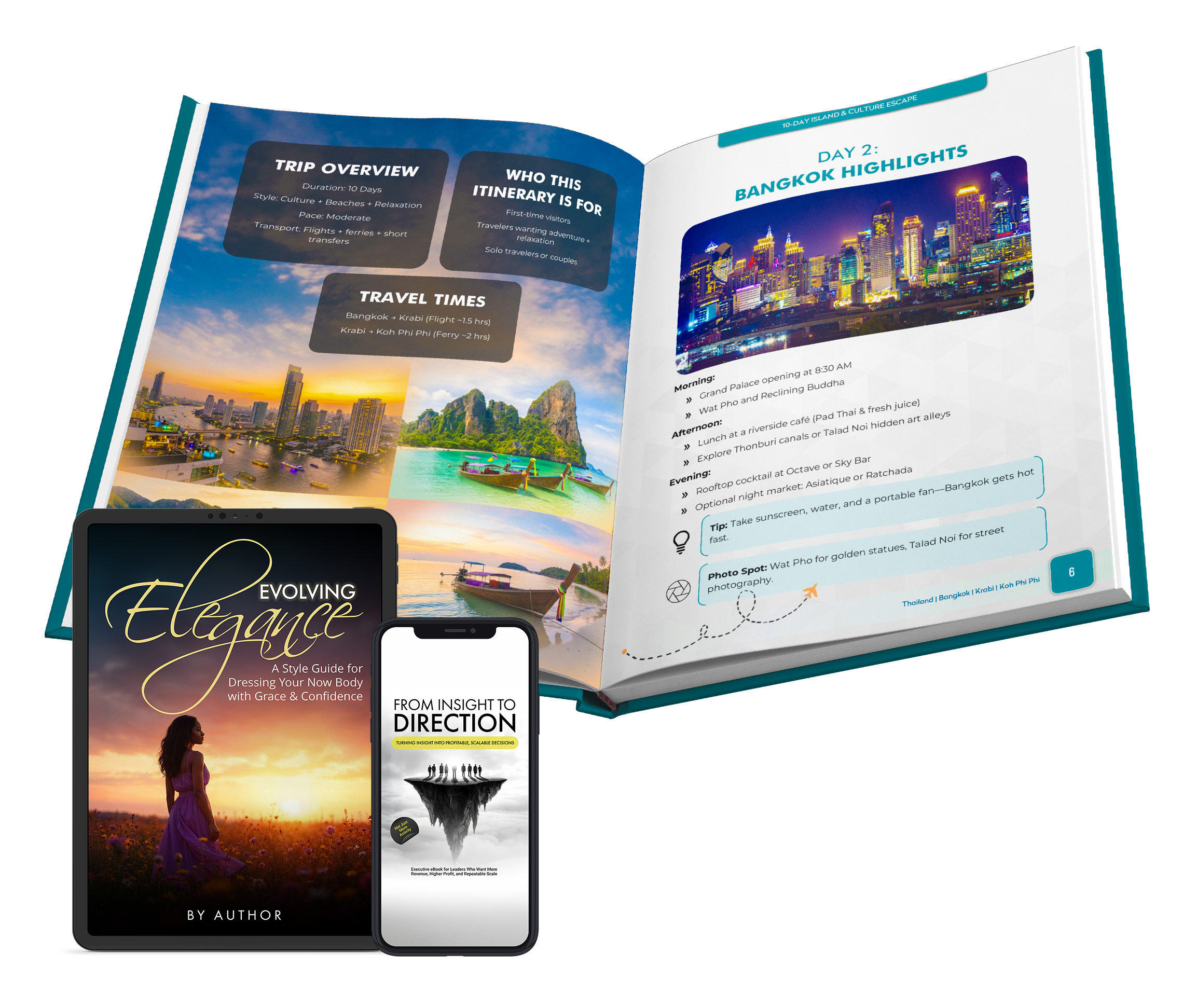 A showcase of professionally designed ebooks and digital publications