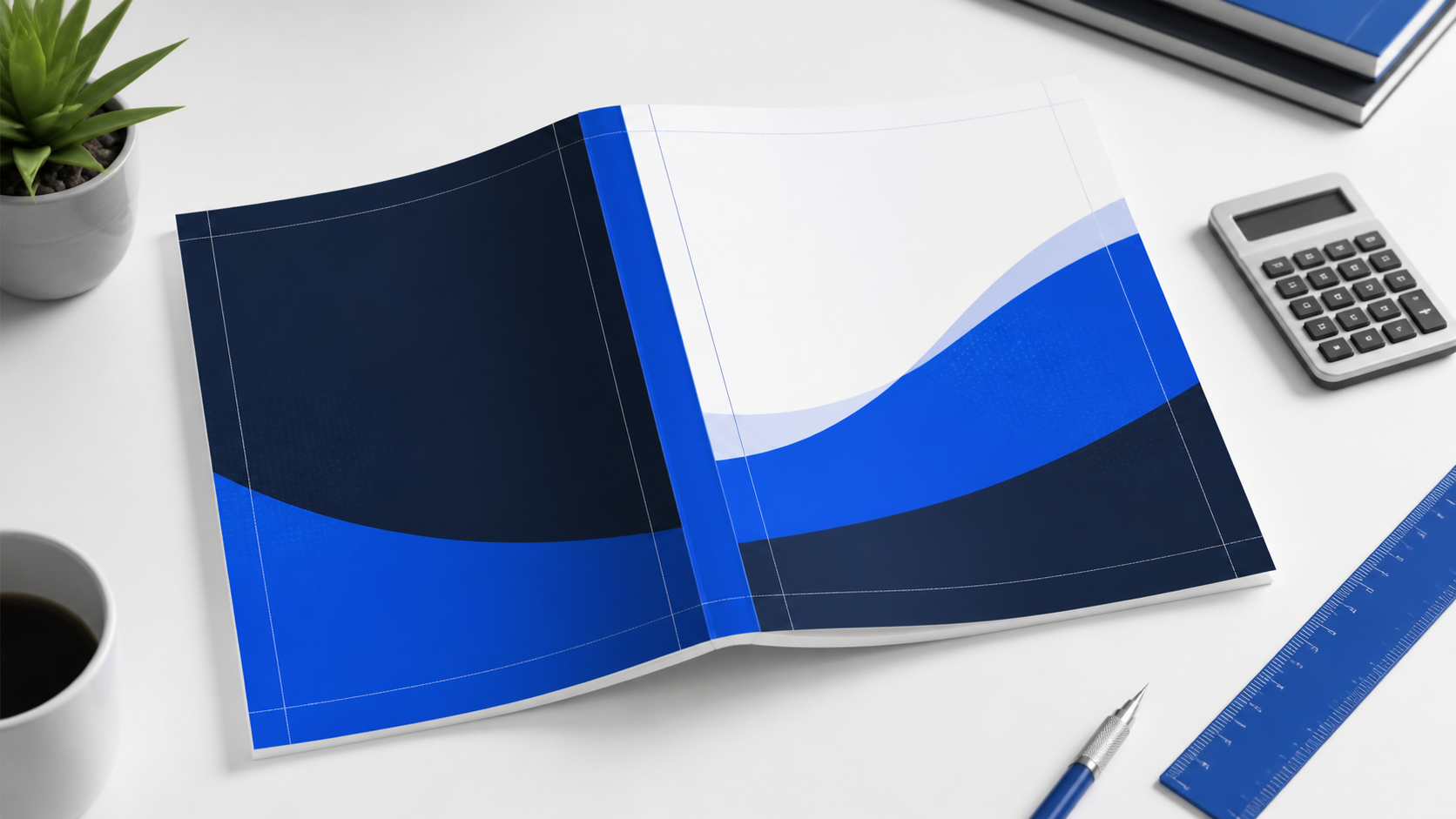 Paperback full-wrap cover layout with back cover, spine, front cover, and guide lines